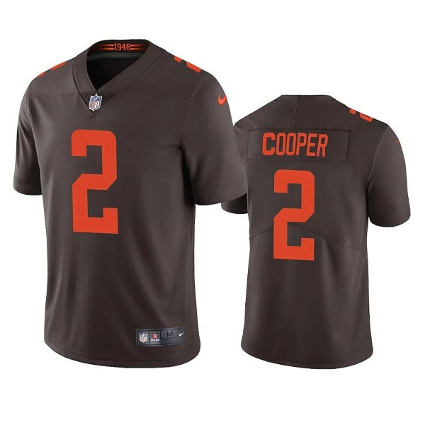 Cleveland Browns #2 Amari Cooper Brown Color Rush Vapor Untouchable Limited Stitched Jersey - Zenithce