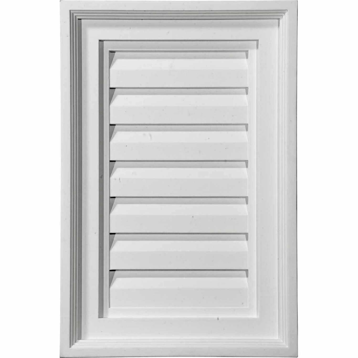 Ekena Millwork Triangle Surface Mount PVC Gable Vent Pitch GVPTR - Zenithce