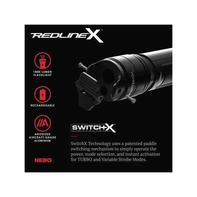 Nebo Redline X Rechargeable Flashlight - Zenithce