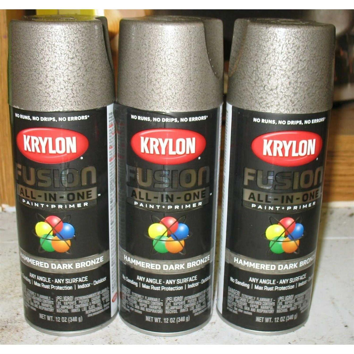 Krylon Fusion All-In-One Hammered Spray Paint & Primer K02786007 - Zenithce