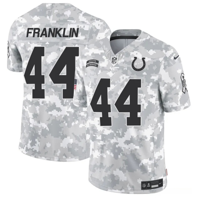 Indianapolis Colts #44 Zaire Franklin Arctic Camo 2024 F.U.S.E. Salute To Service Limited Stitched Jersey - Zenithce