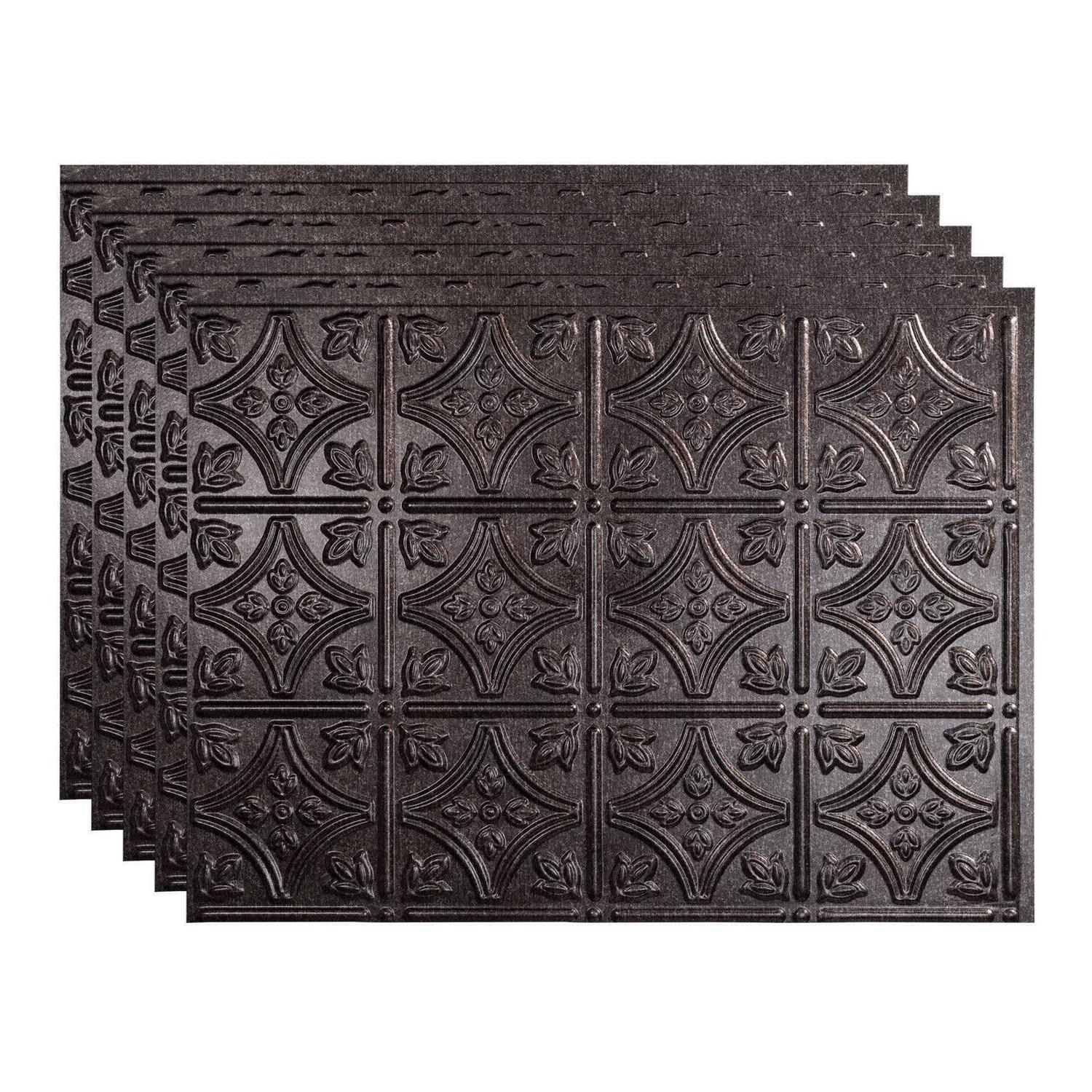 Fasade Traditional Style/Pattern 1 Decorative Vinyl 18in x 24in Backsplash Panel - Zenithce