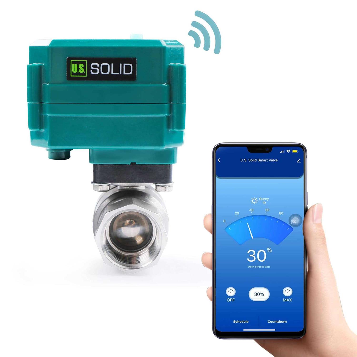 U.S. Solid Smart Motorized Ball Valve – Remote Control Electrical Ball Valve with Manual Switch - Zenithce