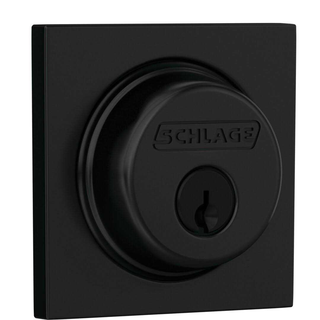 Schlage Single Cylinder Deadbolt Satin Chrome B560P626 - Zenithce