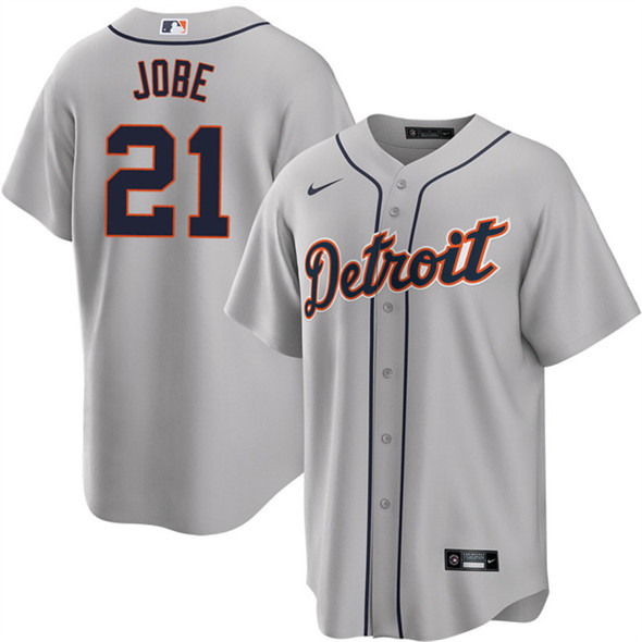Detroit Tigers #21 Jackson Jobe Gray Cool Base Stitched Jersey - Zenithce