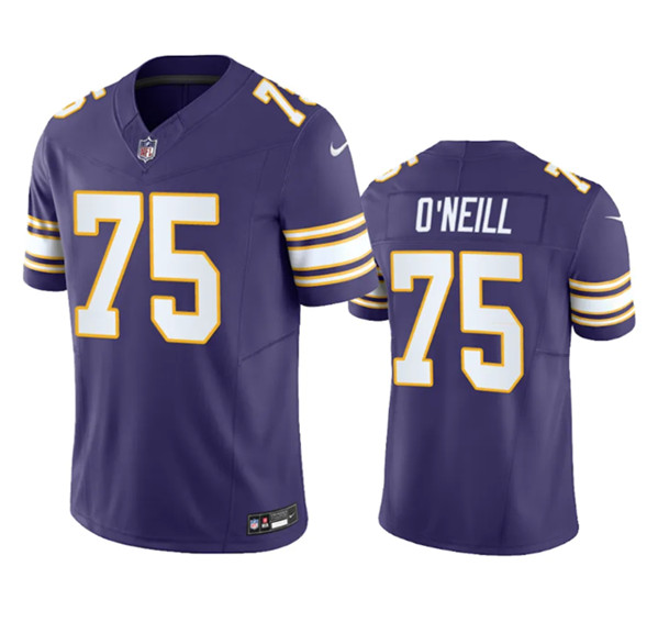 Minnesota Vikings #75 Brian O'Neill Purple 2023 F.U.S.E. Vapor Untouchable Stitched Jersey - Zenithce