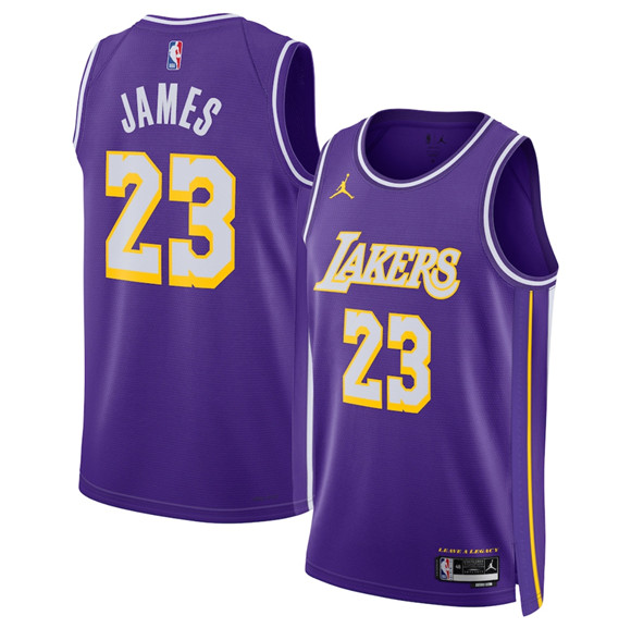 Los Angeles Lakers #23 LeBron James Purple 2025 Statement Edition Stitched Jersey - Zenithce