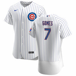 Chicago Cubs #7 Yan Gomes White Flex Base Stitched Jersey - Zenithce