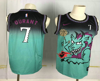 Brooklyn Nets #7 Kevin Durant Green Dragon Swingman Stitched Jersey - Zenithce