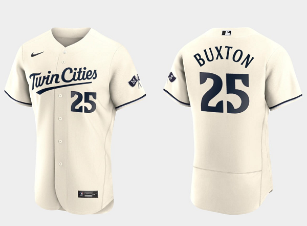 Minnesota Twins #25 Byron Buxton 2023 Cream Flex Base Stitched Jersey - Zenithce