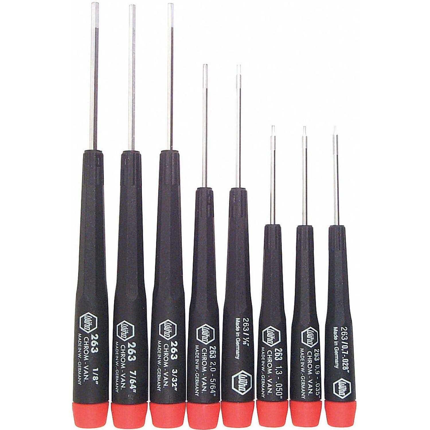 Wiha 26197 7-Piece Precision Slotted/Phillips Screwdriver Set - Zenithce