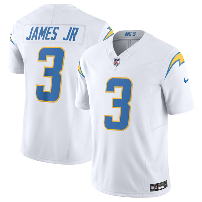 Los Angeles Chargers #3 Derwin James Jr. White 2025 F.U.S.E. Vapor Untouchable Limited Stitched Jersey - Zenithce