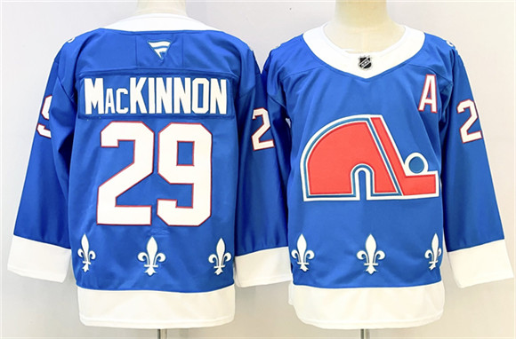 Colorado Avalanche #29 Nathan MacKinnon Blue 2025-26 With A Patch Alternate Stitched Jersey - Zenithce