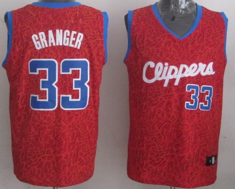Los Angeles Clippers #33 Danny Granger Red Leopard Print Fashion Jersey - Zenithce