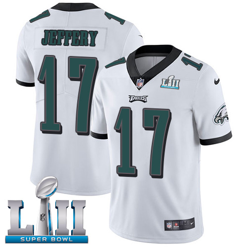 Philadelphia Eagles #17 Alshon Jeffery White Super Bowl LII Game Stitched Jersey - Zenithce