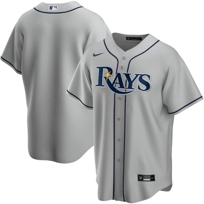 Tampa Bay Rays Grey Cool Base Stitched Jersey - Zenithce