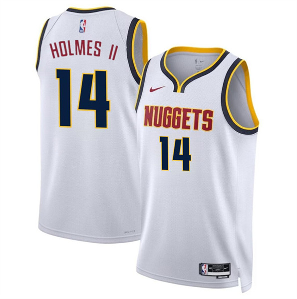 Denver Nuggets #14 DaRon Holmes II White 2024 Draft Association Edition Stitched Jersey - Zenithce