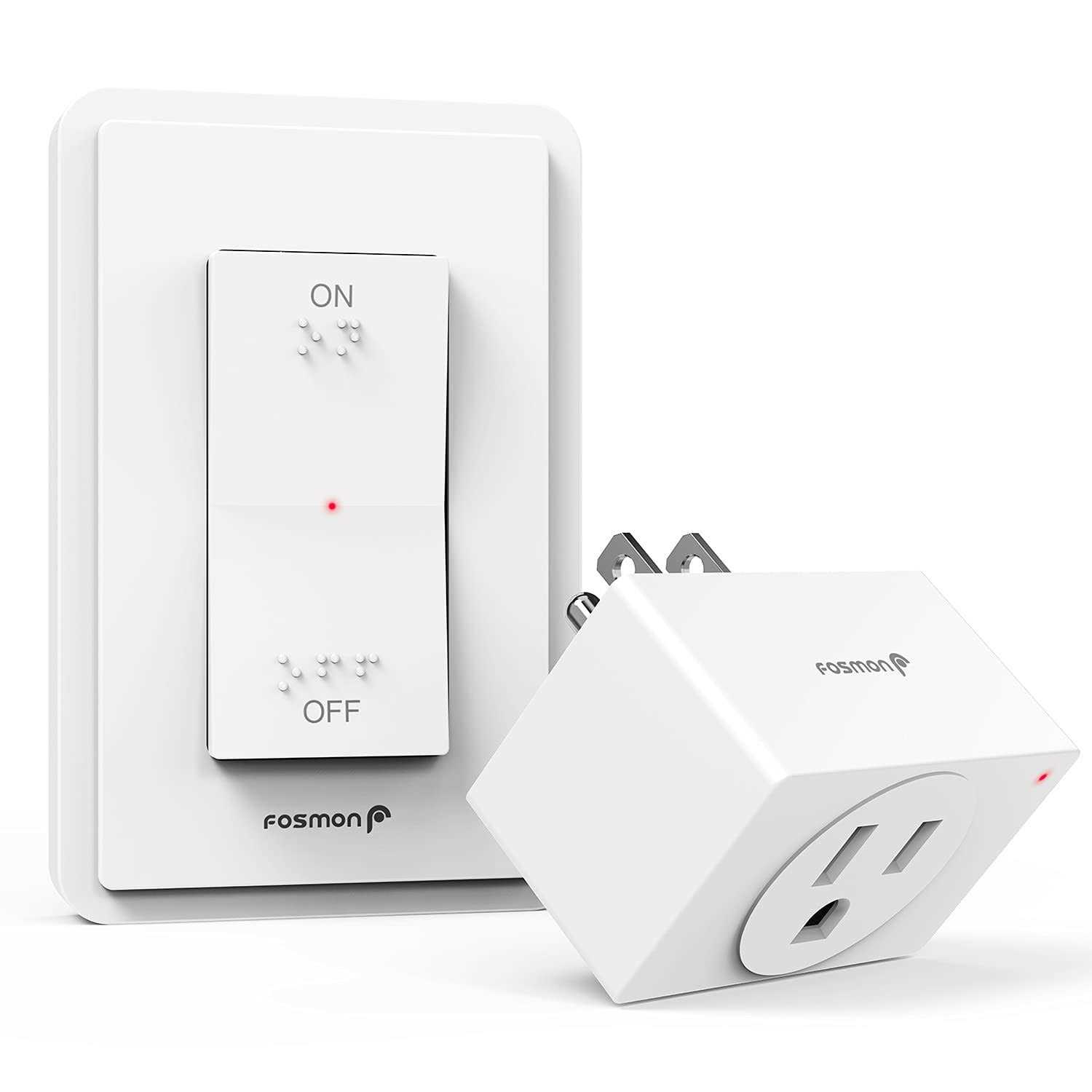 Fosmon WavePoint Wireless Outlet Plug with 3-Button - Zenithce