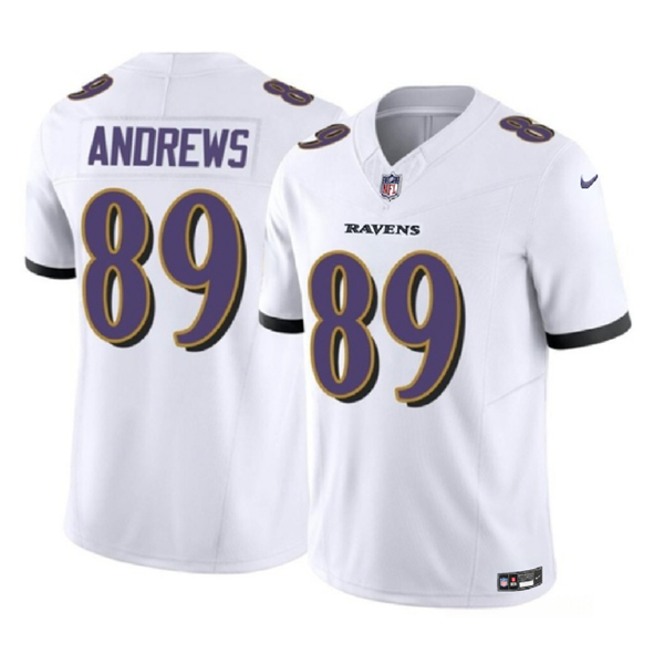 Baltimore Ravens #89 Mark Andrews White 2023 F.U.S.E Vapor Limited Stitched Jersey - Zenithce