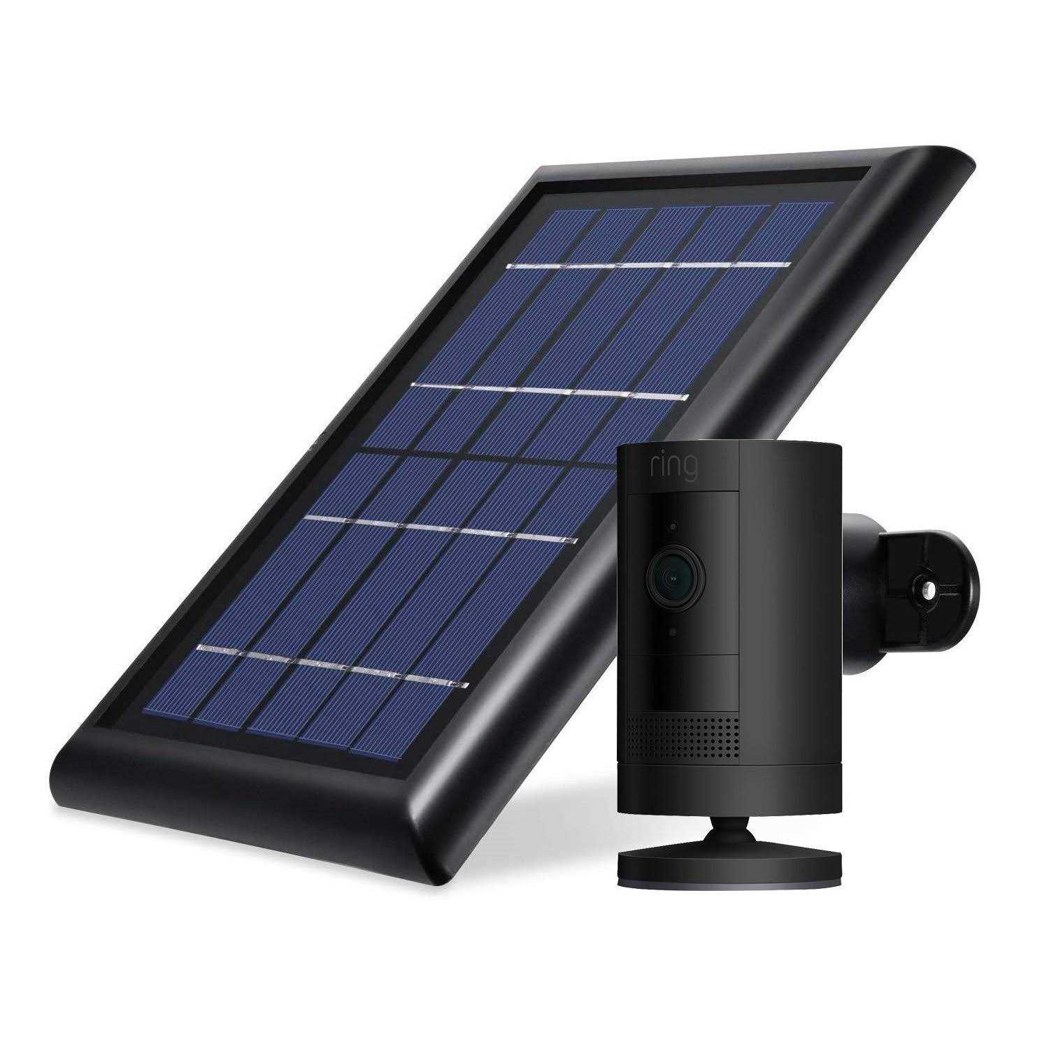 Ring Stick Up Cam Battery + Solar Panel Bundle - Zenithce