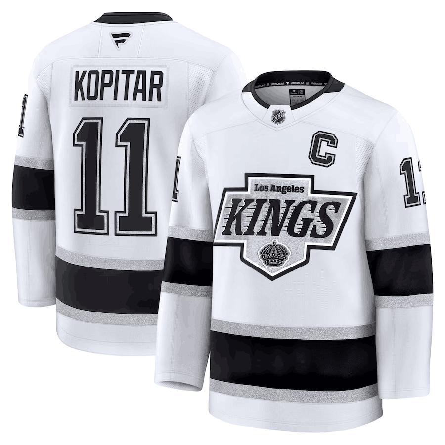 Los Angeles Kings #11 Anze Kopitar White 2024-25 Away Stitched Jersey - Zenithce
