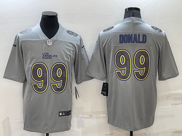 Los Angeles Rams #99 Aaron Donald Gray Atmosphere Fashion Stitched Jersey - Zenithce