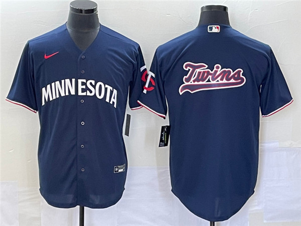 Minnesota Twins With Name In Back Navy Cool Base Stitched Jersey - Zenithce
