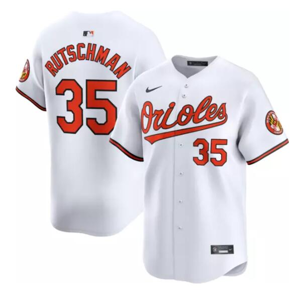 Baltimore Orioles #35 Adley Rutschman White 2024 Home Limited Cool Base Stitched Jersey - Zenithce
