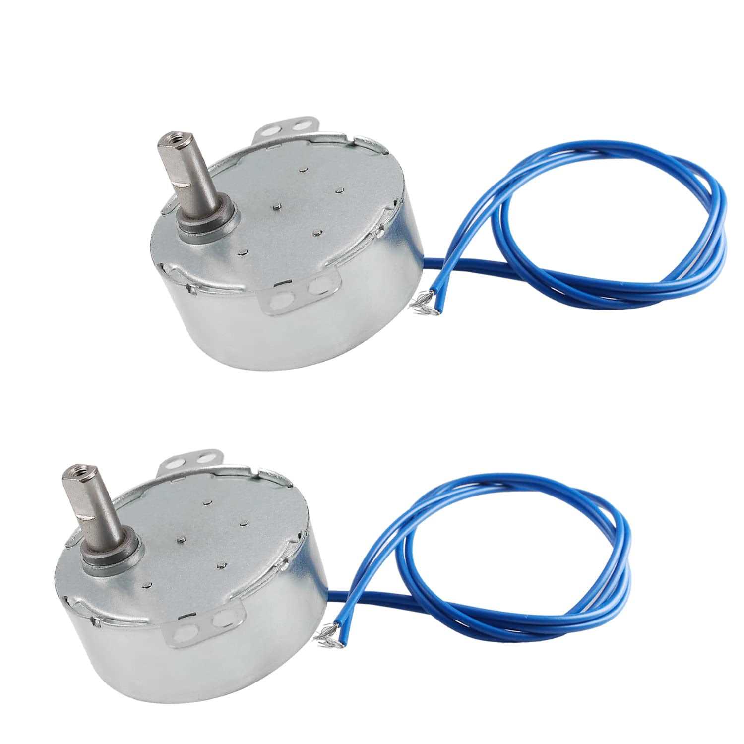 Fielect Synchronous Motor AC 110V Turntable Motor CW/CCW Direction 4W TYC-50 Double Flat Tapping Shaft - Zenithce