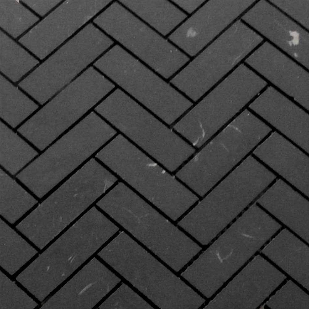 Marble Online Bardiglio Gray Marble Herringbone Mosaic Tile - Zenithce