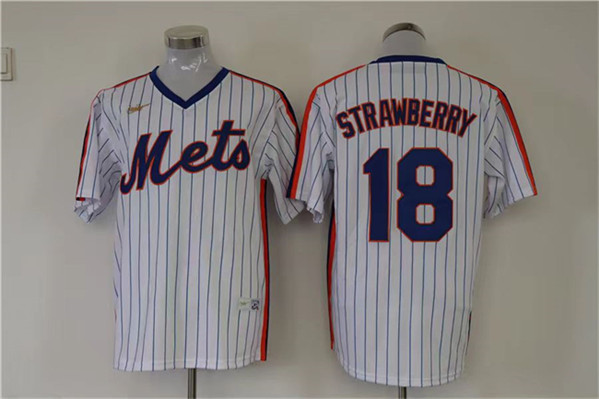 New York Mets #18 Darryl Strawberry White Stitched Jersey - Zenithce
