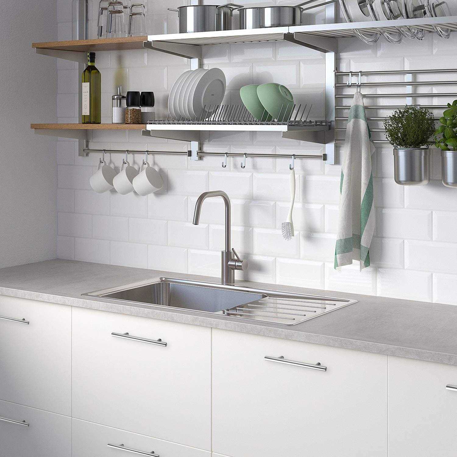 Ravinte 6 inch Cabinet Pulls Brushed Nickel Stainless Steel Kitchen Cupboard Handles Cabinet Handles Hole Center - Zenithce