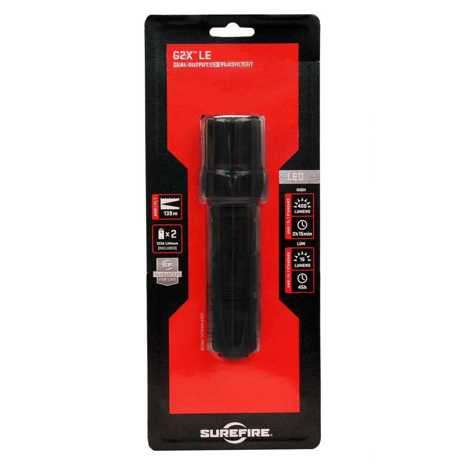 Surefire G2X LE Dual-Output LED Flashlight - Zenithce