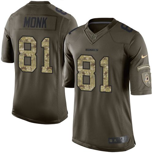 Redskins #81 Art Monk Green Stitched Limited Salute To Service Nike Jersey - Zenithce