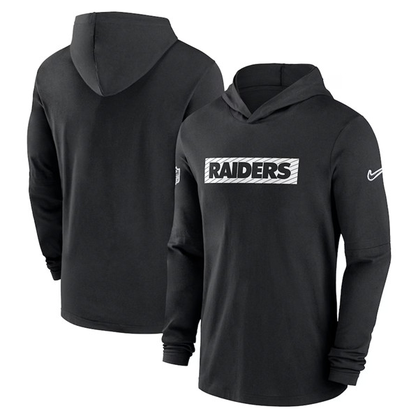 Las Vegas Raiders Black Sideline Performance Hoodie - Zenithce