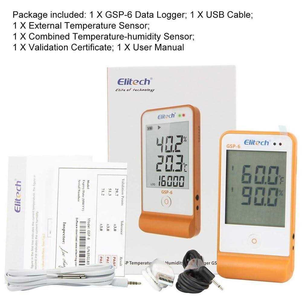 Elitech Temperature Humidity Digital Data Logger Thermometer - Zenithce