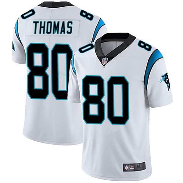 Carolina Panthers #80 Ian Thomas White Vapor Untouchable Limited Stitched Jersey - Zenithce