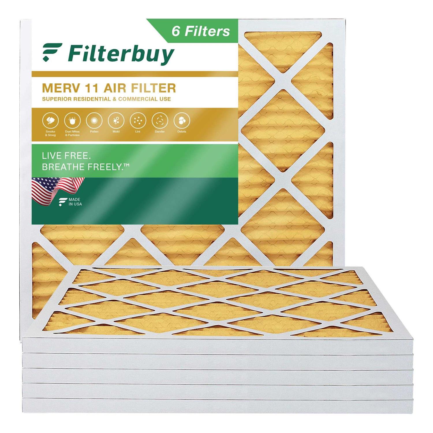 Filterbuy MERV 11 Pleated Hvac AC Furnace Air Filters - Zenithce