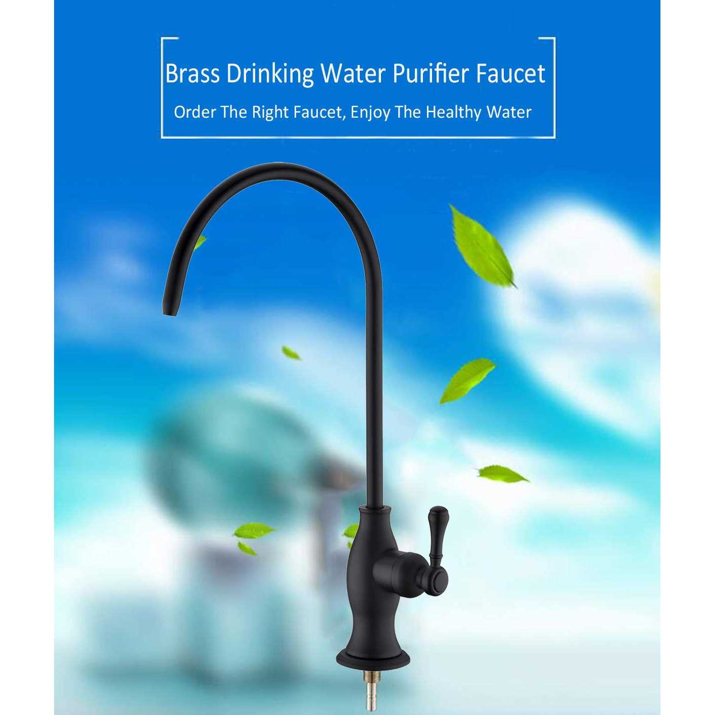 Delle Rosa Water Faucet Brass Drinking Water Purifier Faucet Commercial Water Filtration Faucet for Under Sink Water Filter System - Zenithce