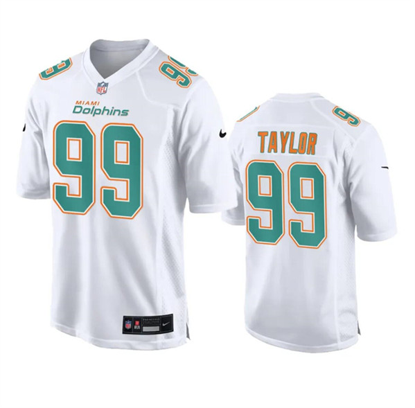 Miami Dolphins #99 Jason Taylor White Fashion Vapor Untouchable Stitched Jersey - Zenithce