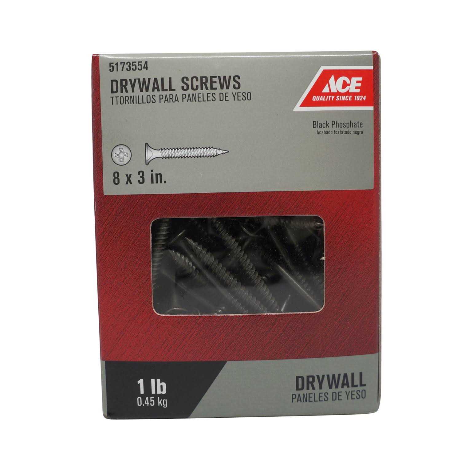Drywall Screw Black Fine 1 lb - Zenithce