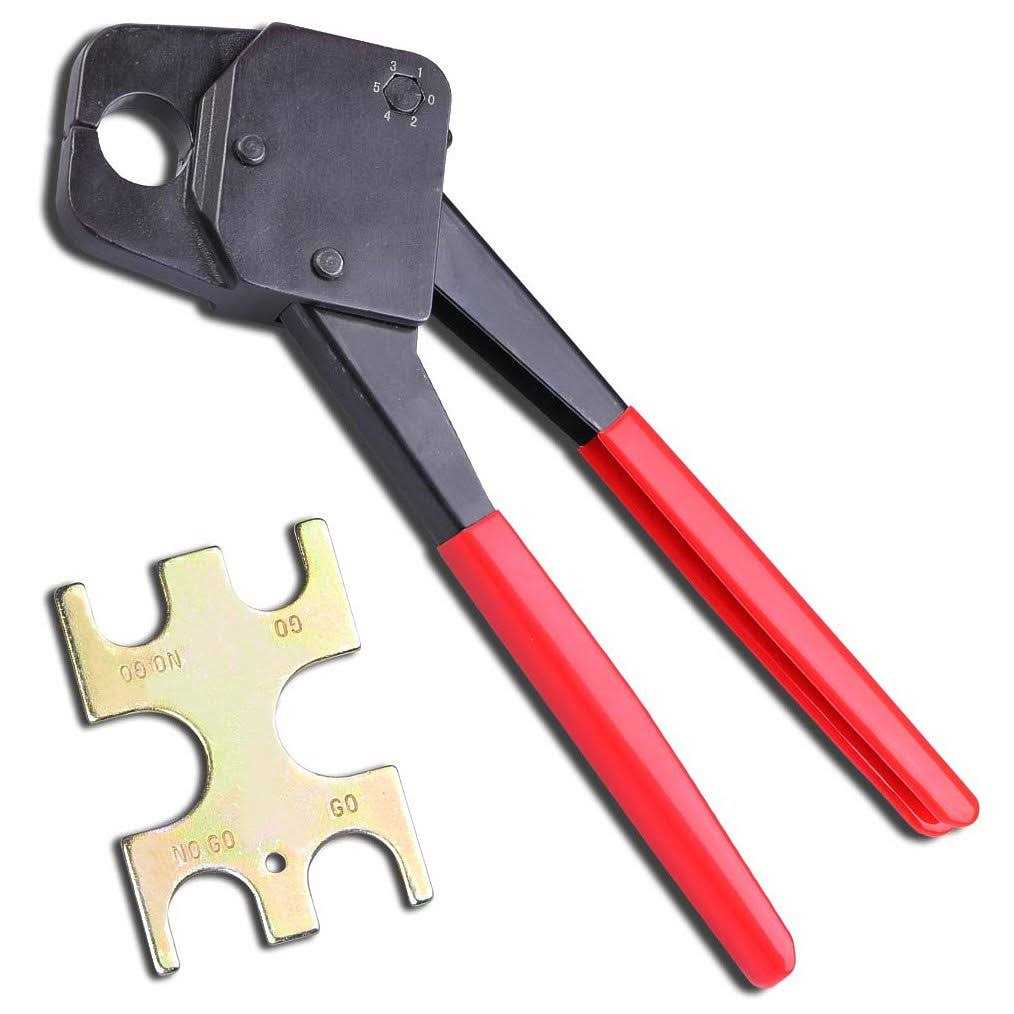 Yescom 1/2 3/4 PEX Crimper Copper Ring Crimping Tool Go/no Go Gauge - Zenithce