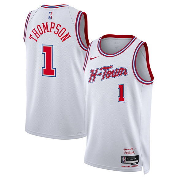 Houston Rockets #1 Amen Thompson White 2025-26 City Edition Stitched Jersey - Zenithce