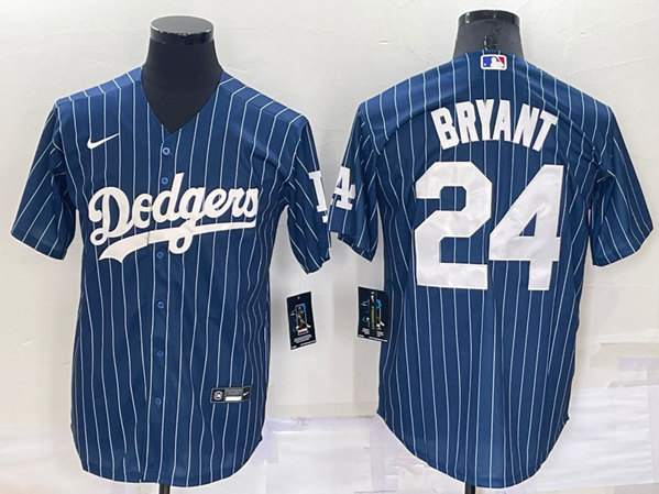 Los Angeles Dodgers #24 Kobe Bryant Navy Cool Base Stitched Jersey - Zenithce