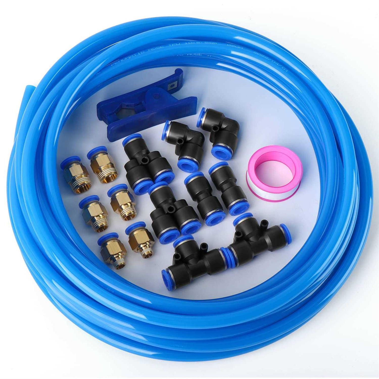 TAILONZ PNEUMATIC OD ID Polyurethane PU Air Hose Pipe Tube Kit 10 Meter 32.8ft - Zenithce
