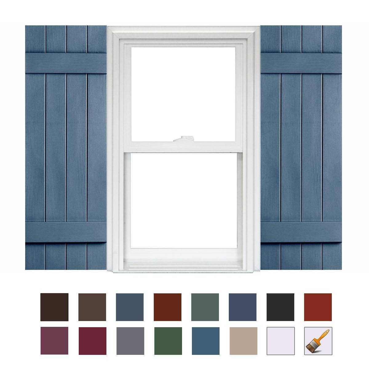 Homeside 4 Board and Batten Joined Vinyl Shutters In Stock Now - Zenithce
