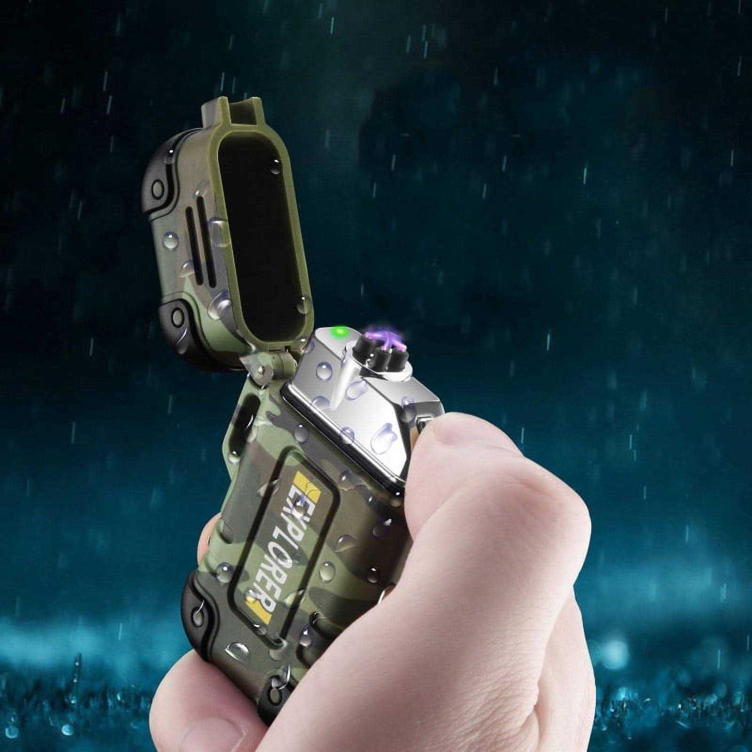 Sirius Survival Arc4 Waterproof/windproof Plasma Lighter Top-Facing Dual Arc - Zenithce