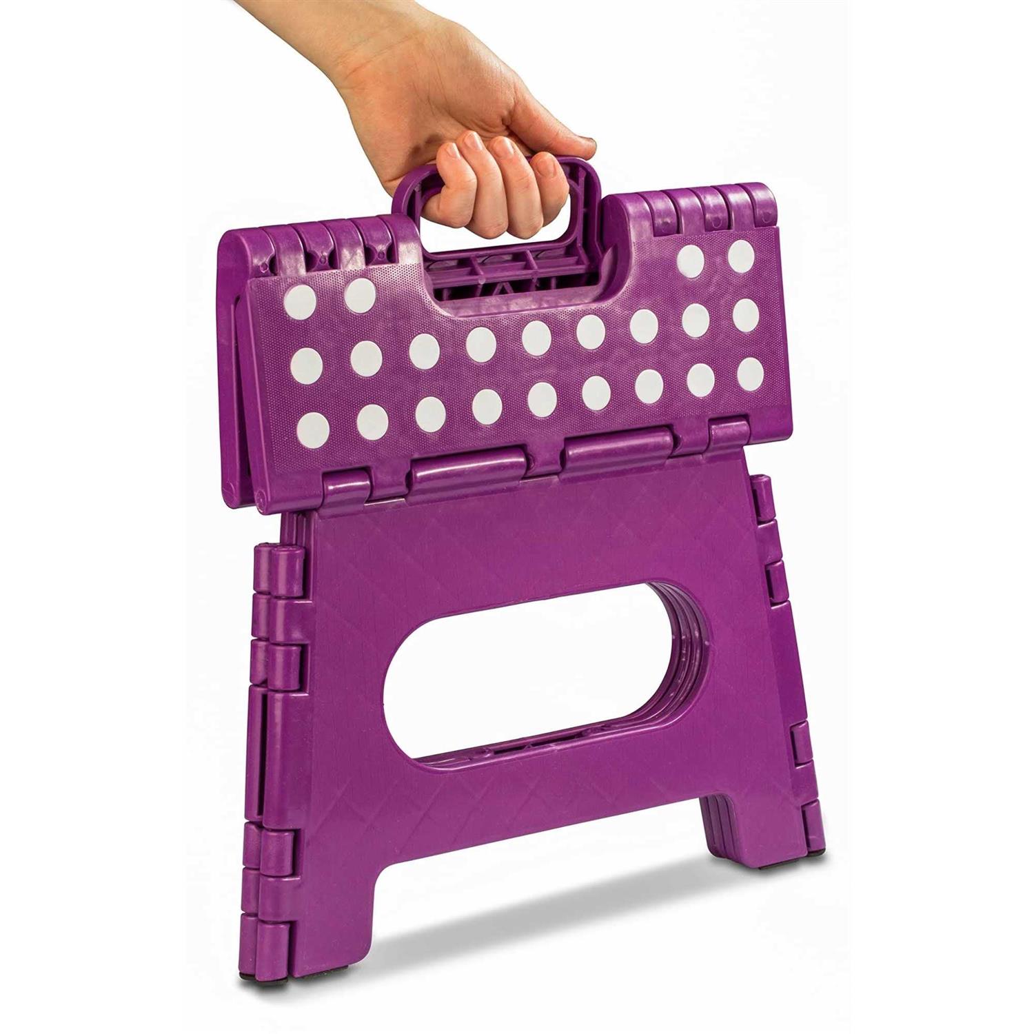 Folding Step Stool The Lightweight Step Stool Is Sturdy Enough to Support - Zenithce