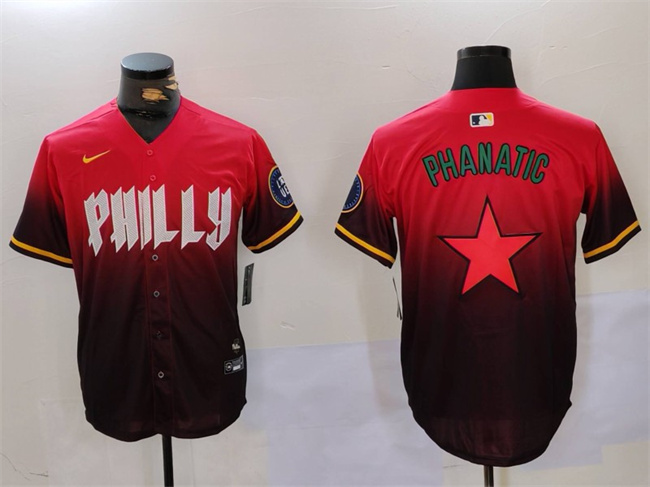 Philadelphia Phillies Phanatic Red City Connect Limited Stitched Jersey - Zenithce