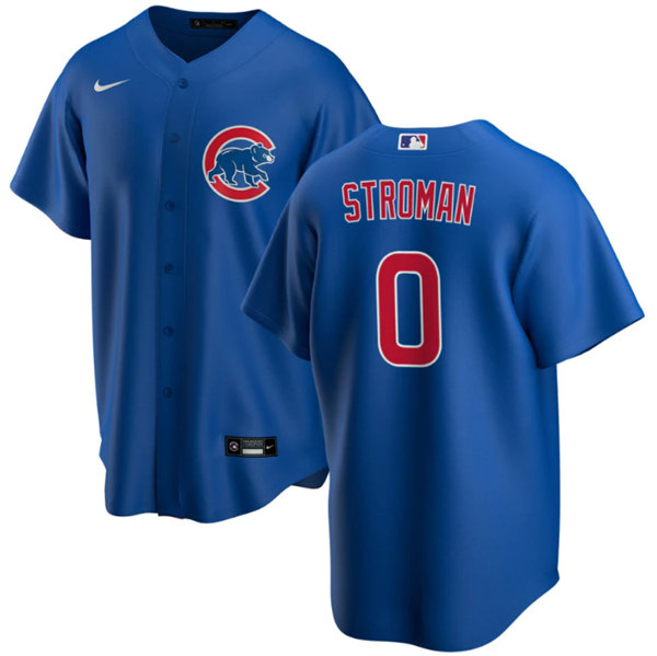 Chicago Cubs #0 Marcus Stroman Blue Cool Base Stitched Baseball Jersey - Zenithce